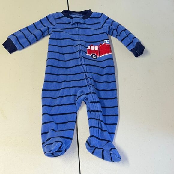 6m fireman’s footed fleece pajamas - Picture 1 of 1